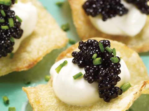 Caviar Potato Chips