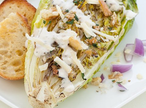 Grilled Hearts of Romaine