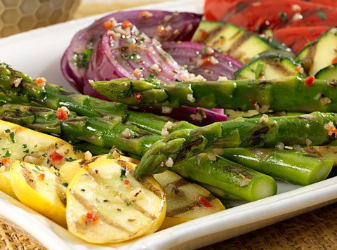 Grilled Vegetables with Fresh Herbs and Parmesan Recipe