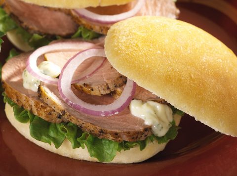 Mini Lemon Pork Sandwiches
