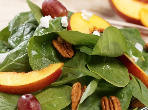Spinach Nectarine Salad