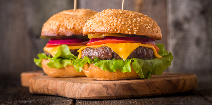 Two cheeseburgers