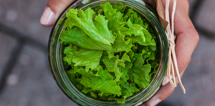 Mason Jar of salad