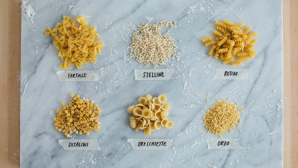 types of small pastas with pictures