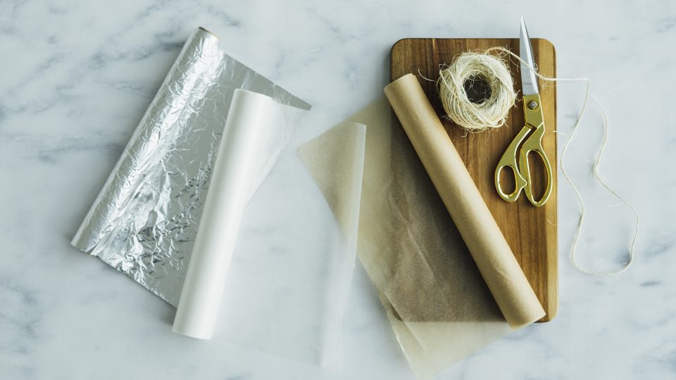 parchment papers versus wax paper versus aluminum foil